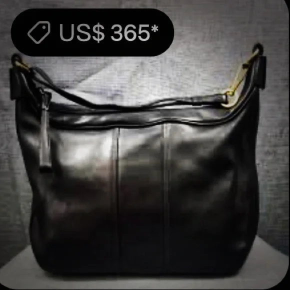 Vintage Y2K Coach Black soft Leather hobo shoulder bag 2001 years ❌70% OFF SALE❌ - Picture 4 of 17